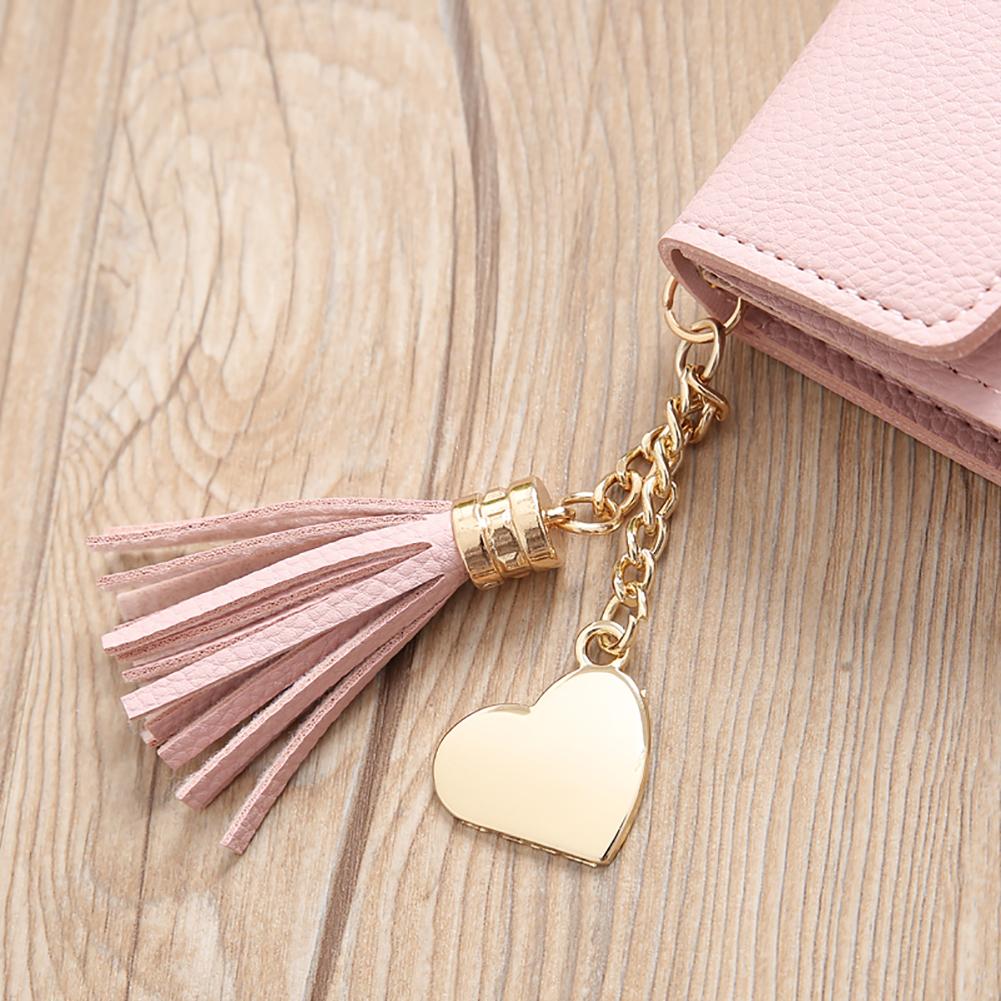 Tassels Long Wallet Ladies PU Leather Thin Mobile Holder Money Bag