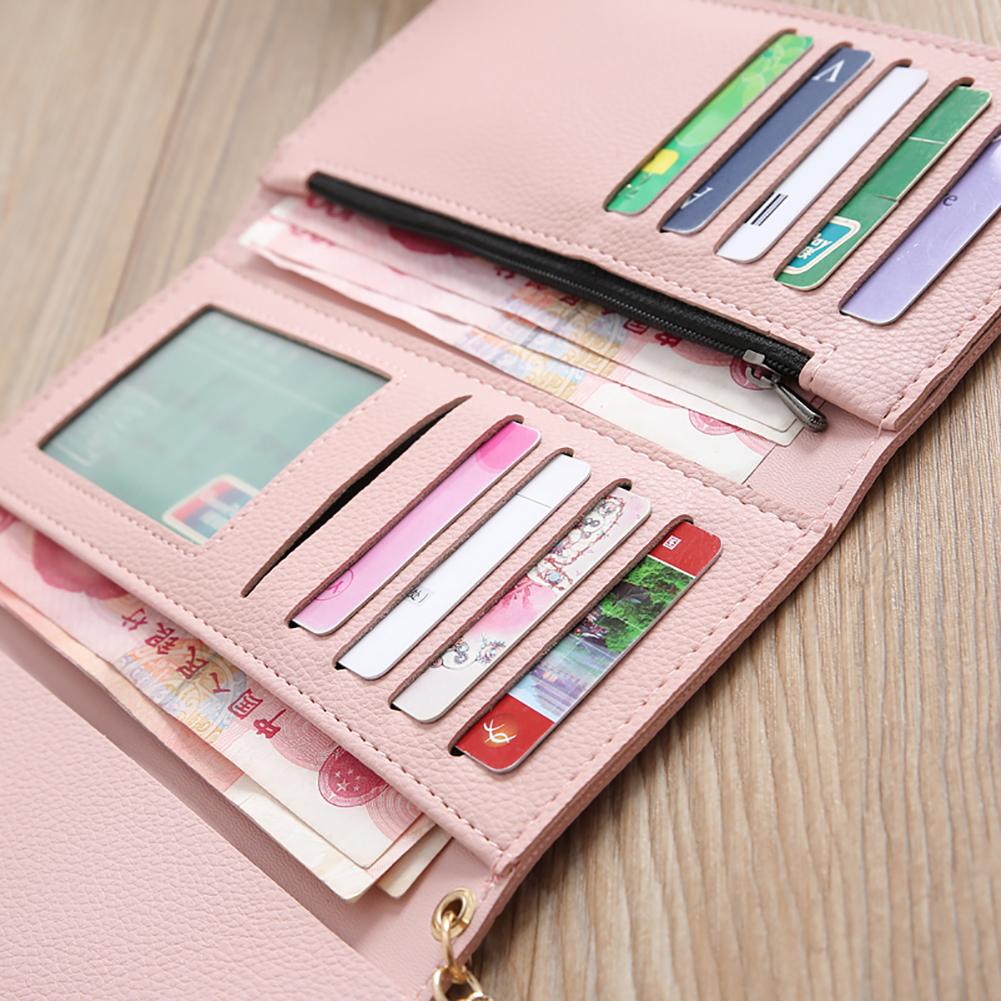 Tassels Long Wallet Ladies PU Leather Thin Mobile Holder Money Bag